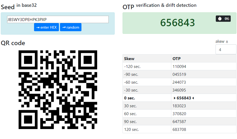 Security of the TOTP hardware token secret keys (seeds)