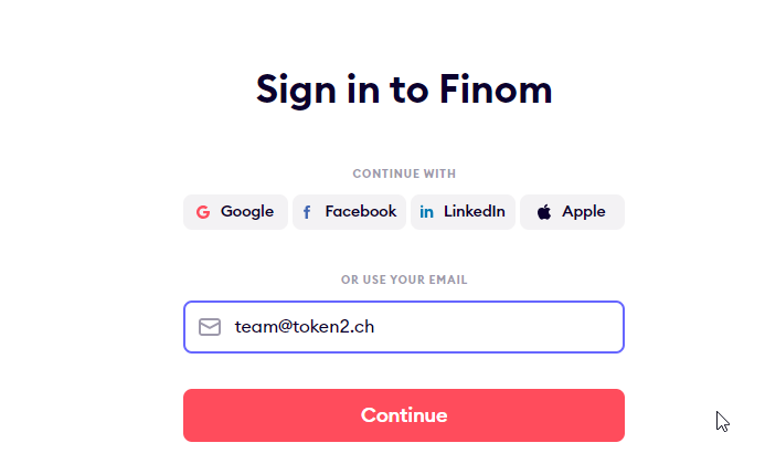 How to Add Token2 FIDO2 Security Keys to Your FINOM Account