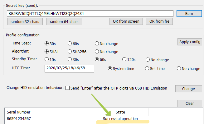 EVVIS-QR1 USB Config tool