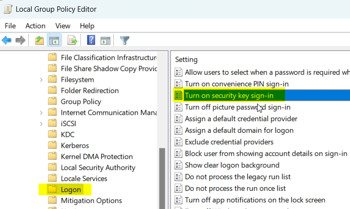 Using Token2 FIDO2 security keys as the default sign-in option for Windows (Registry modification method)