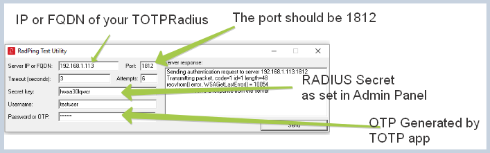 TOTPRadius - Installation and initial configuration