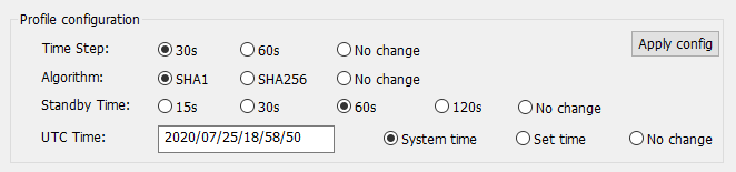 EVVIS-QR1 USB Config tool