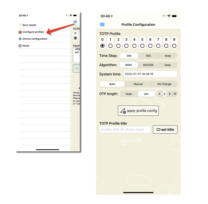 Molto-1-i NFC Burner app for iPhone