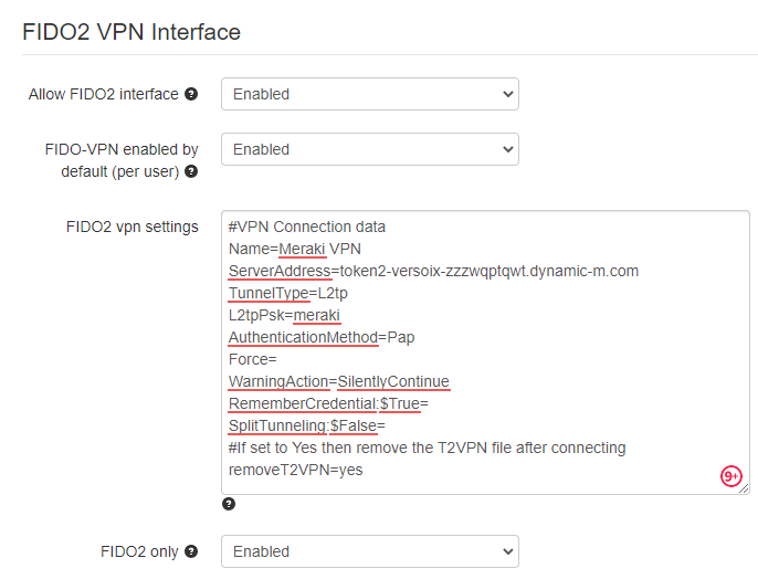 FIDO2 - TOTPRadius VPN Portal - Easy and secure access to corporate VPN