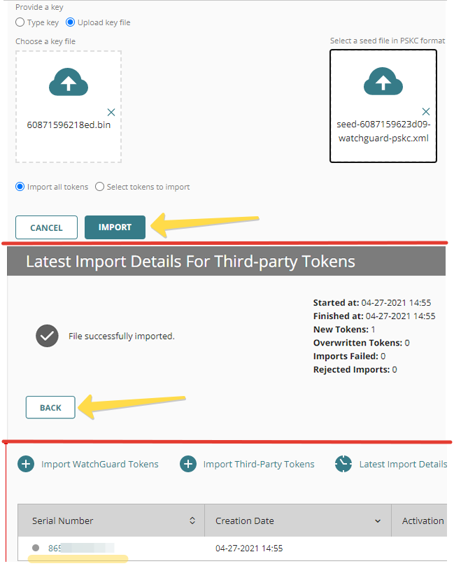 Using Token2 TOTP hardware tokens with WatchGuard AuthPoint