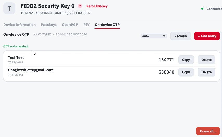 Token2 Companion - Rust edition - Keyroost