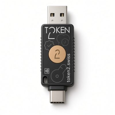 Token2 PIN+ Dual Ace R3.4 - NFC FIDO2.1 Security Key with Metal Frame